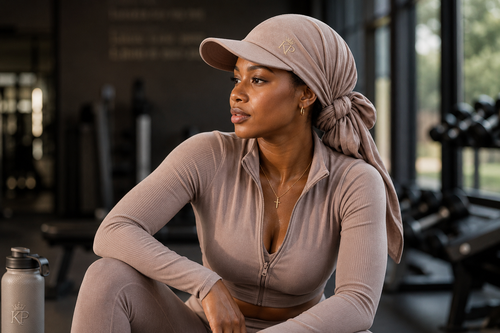 The Hadassah - Nude Bandana Cap | Soft Adjustable Head Wrap for Women